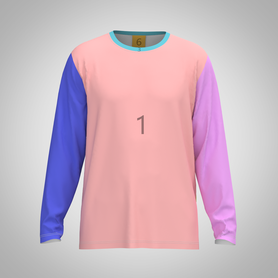 Adult Tee Long Sleeves-L03T02 Color Layout