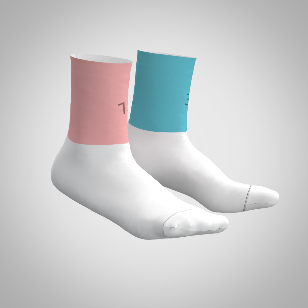 Socks-S992 Color Layout – AI Mockup