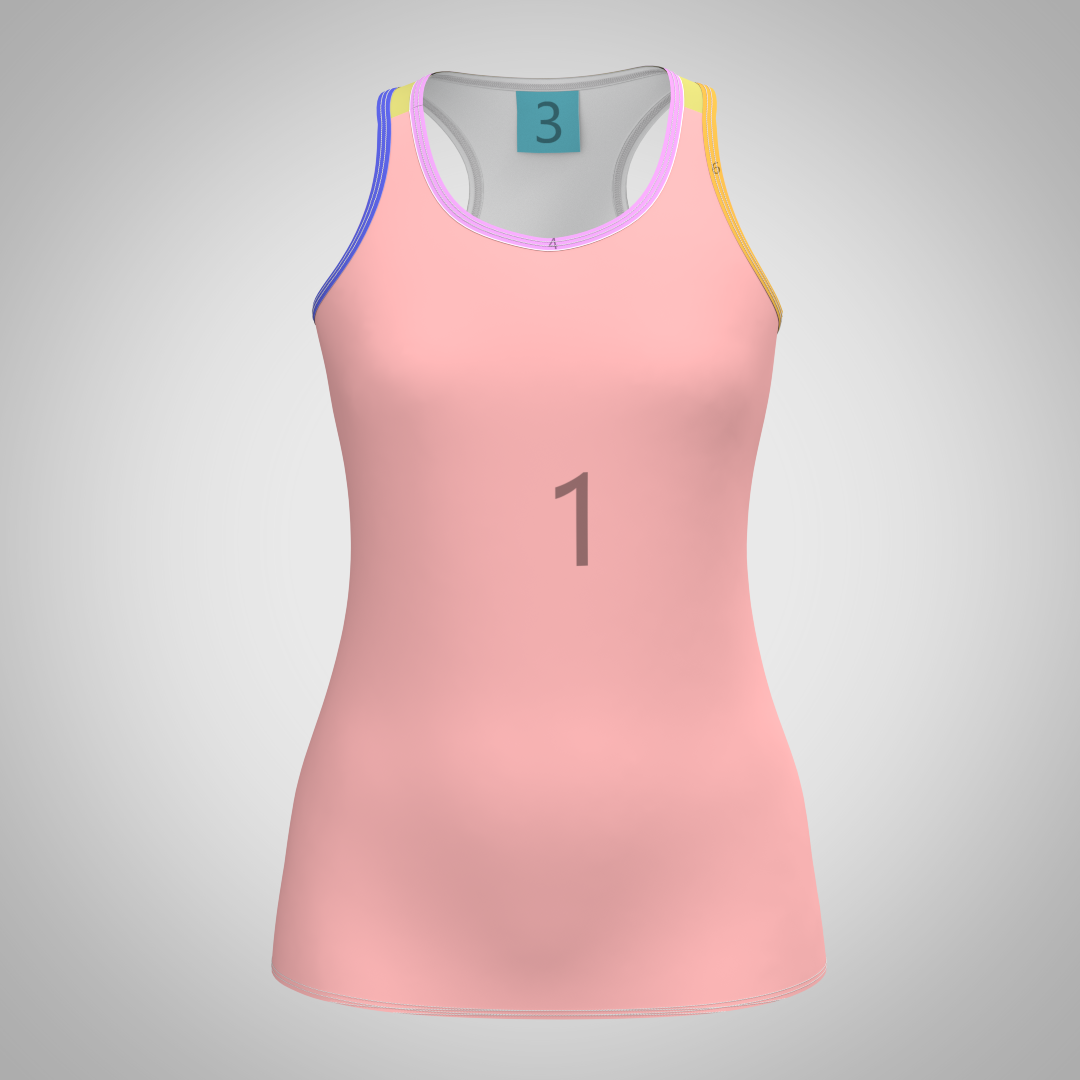 Lady’s Singlet Racerback-L02T06 Color Layout