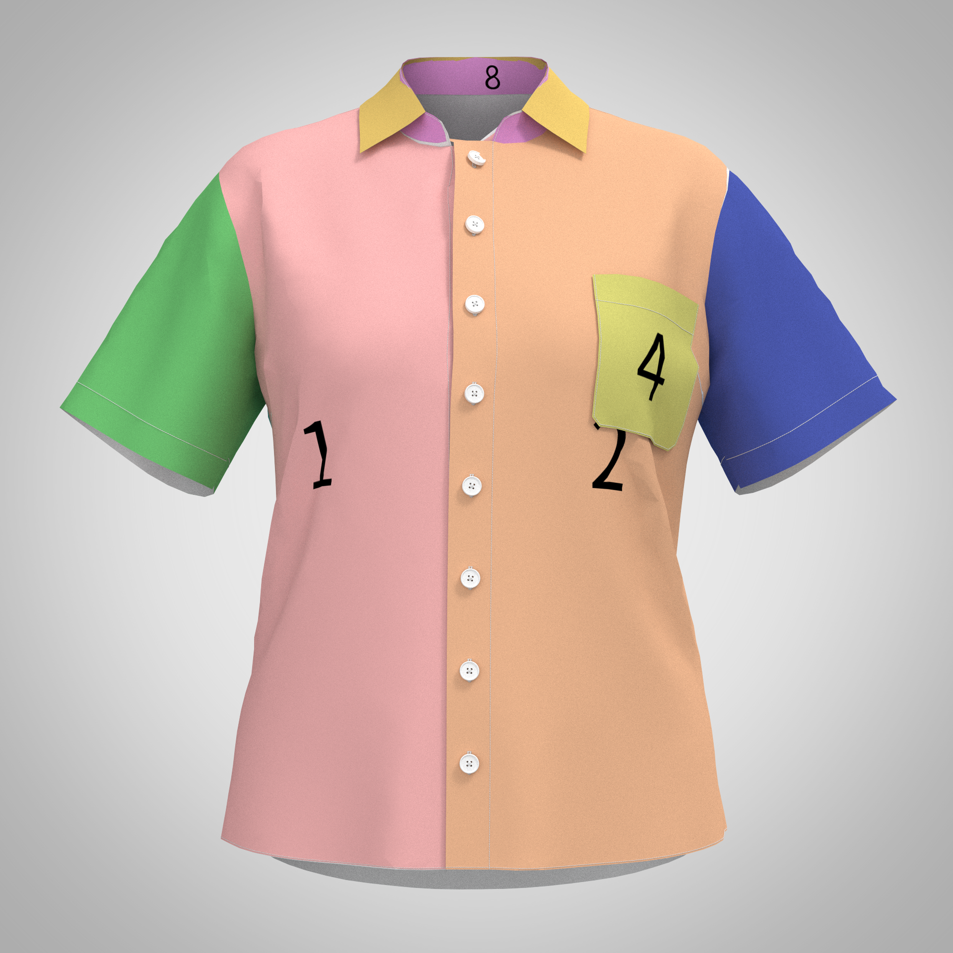 Lady Shirt-L09T02 Color Layout