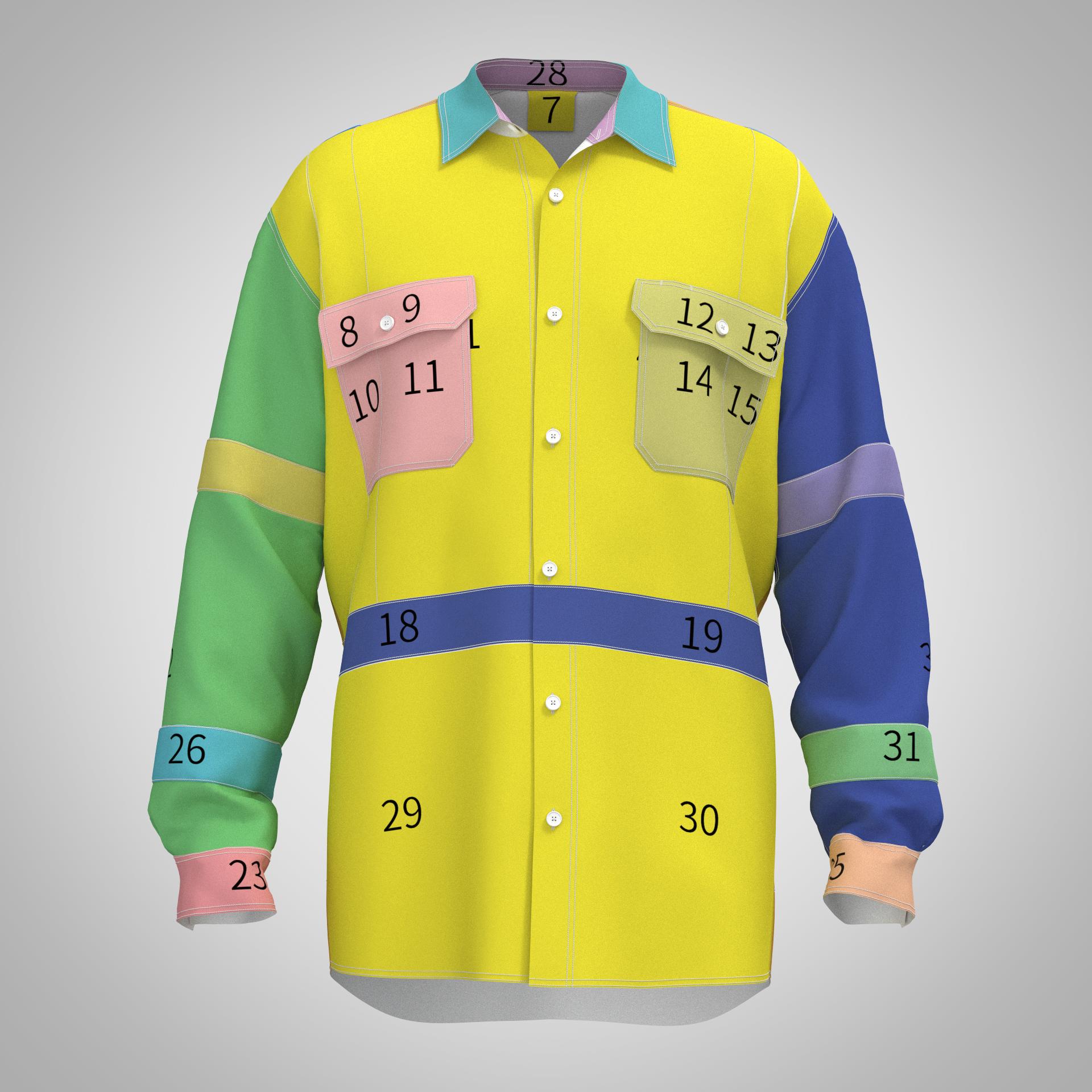 Workwear Shirt-L092T02 Color Layout